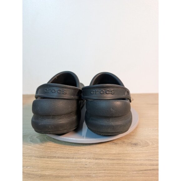 Crocs Sandal Womens 11 Black Slingback Bistro Clog Work Chef Shoe Anti Slip - Picture 5 of 10